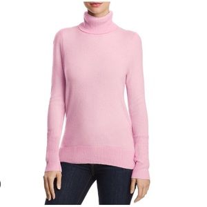 Aqua Cashmere Turtleneck Sweater